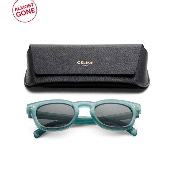 CELINE Light Green 49mm Round Sunglasses - Picture 1 of 2